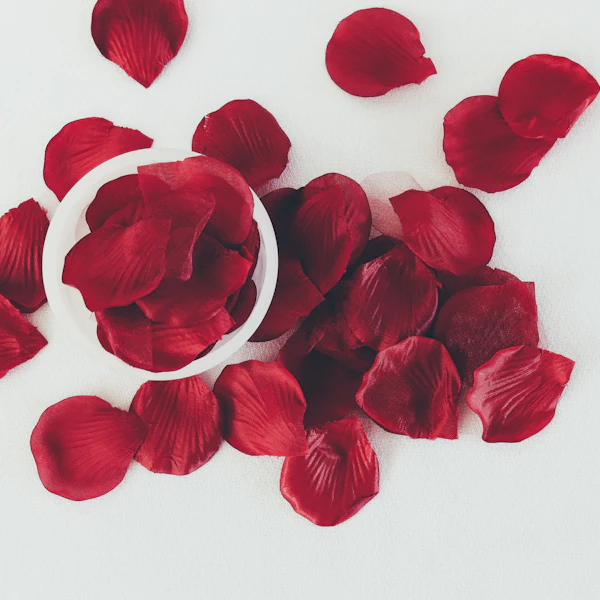 Rose Petal Heart Setup
