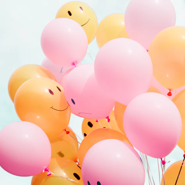 Smiley Balloon Bunch